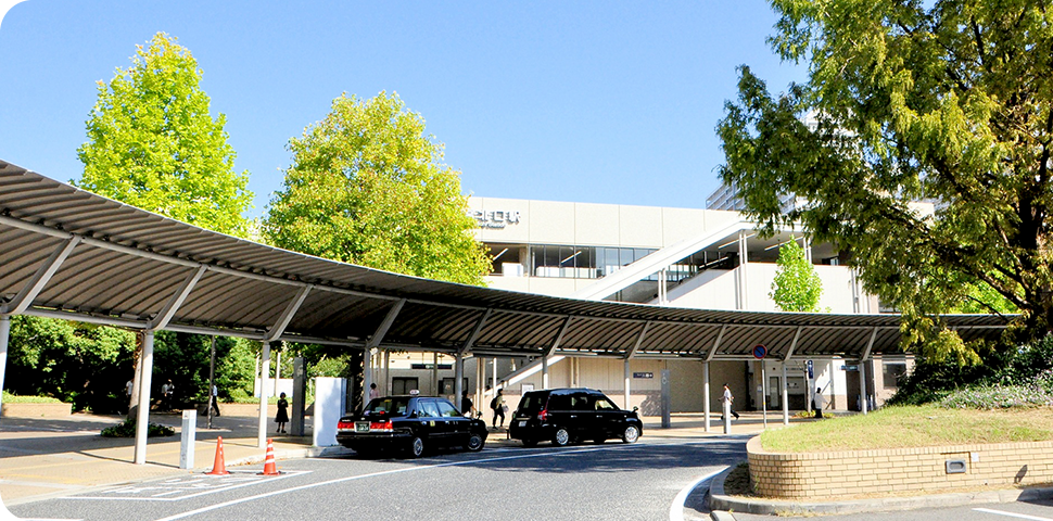 阪急｢西宮北口駅｣南改札口から徒歩1分 雨に濡れずにクリニックまで来院できます